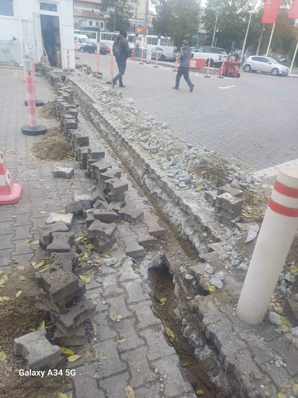 Lucrări pentru fundația instalației GPL